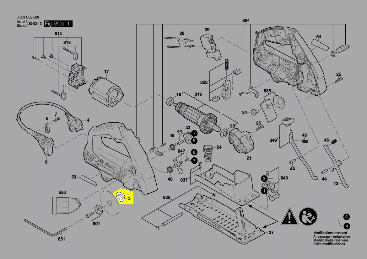 flasque serrage lame réf. 1 600 A00 1KY Bosch